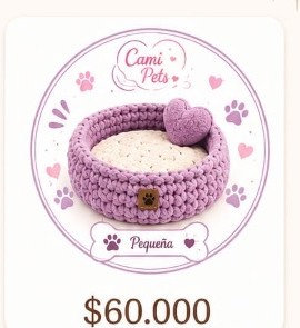 Ref. Cama Pequeña CamiPets $60.000