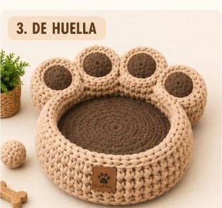 Diseño 3: Cama De Huella de Trapillo CamiPets