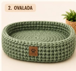 Diseño 2: Cama Ovalada de Trapillo CamiPets